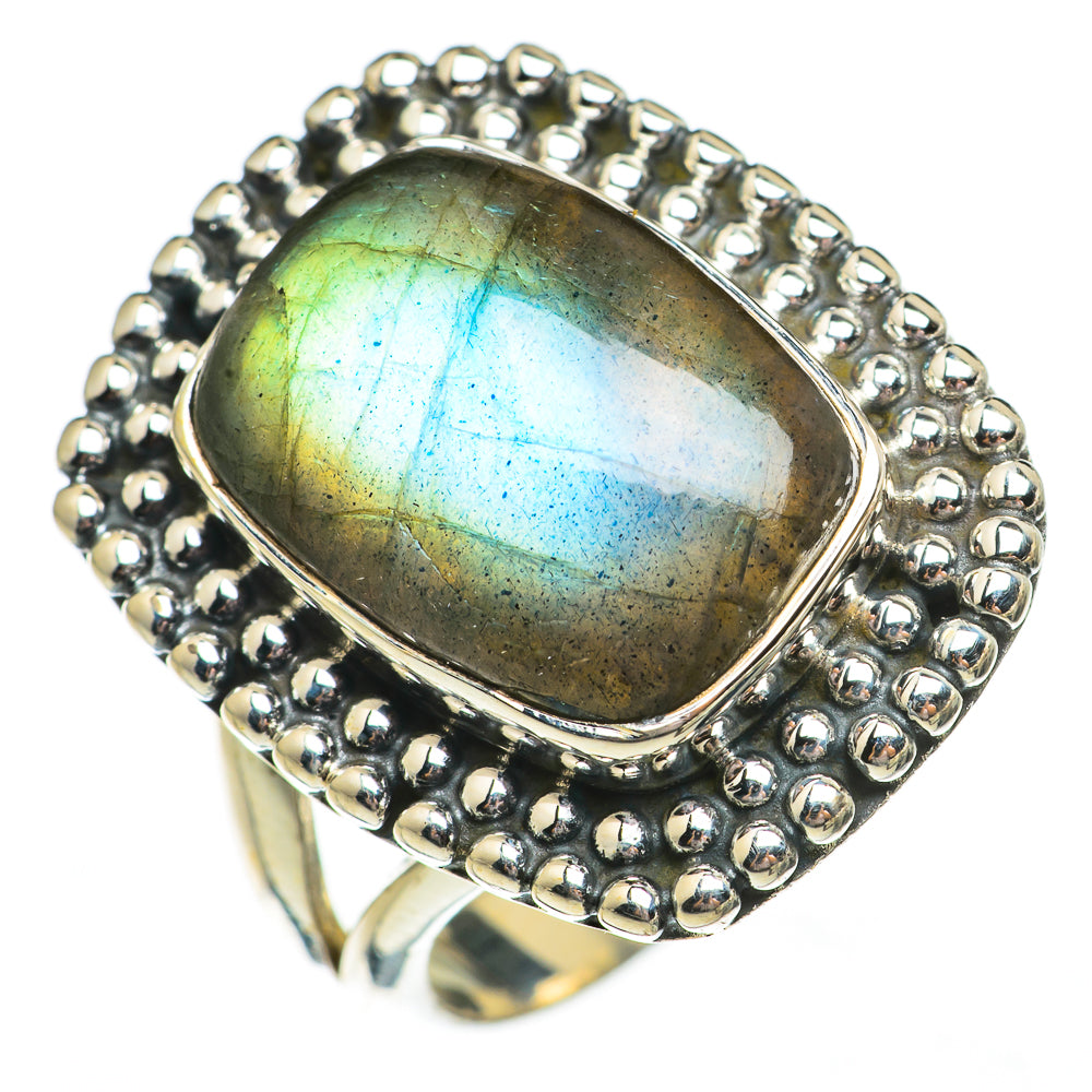 Labradorite Rings handcrafted by Ana Silver Co - RING70649