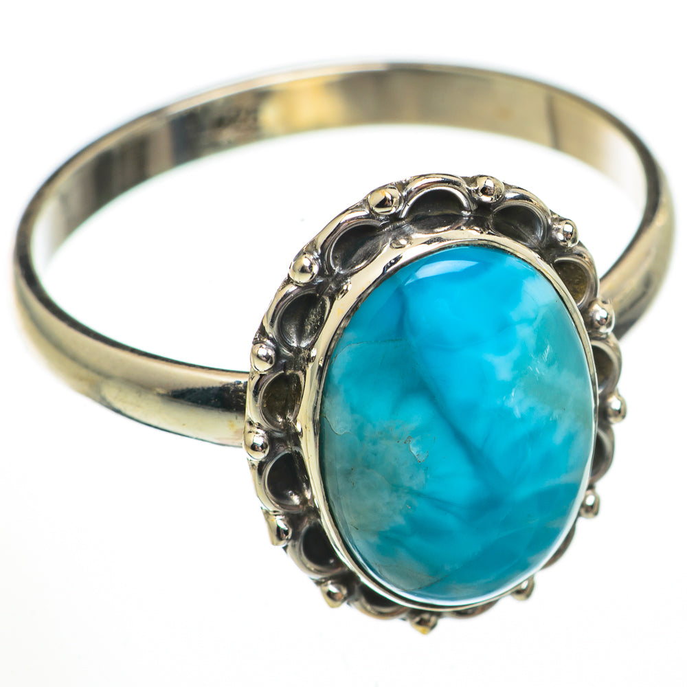 Larimar Rings handcrafted by Ana Silver Co - RING70650