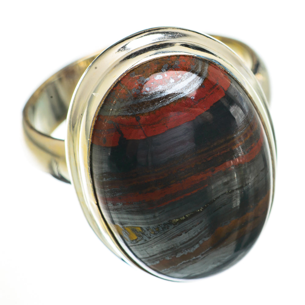 Red Tiger Iron Rings handcrafted by Ana Silver Co - RING70660