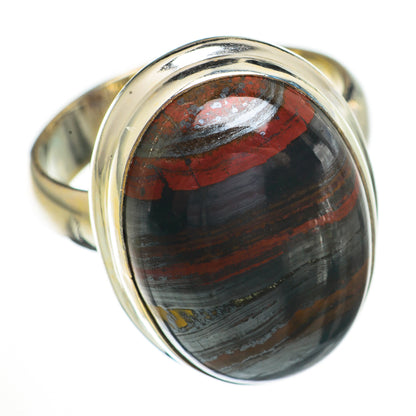 Red Tiger Iron Rings handcrafted by Ana Silver Co - RING70660