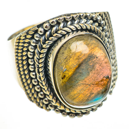 Labradorite Rings handcrafted by Ana Silver Co - RING70690