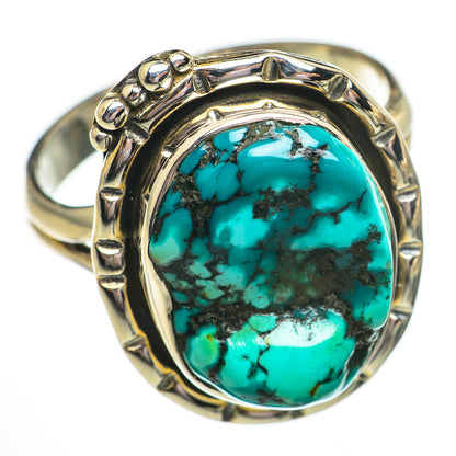 Tibetan Turquoise Rings handcrafted by Ana Silver Co - RING70695