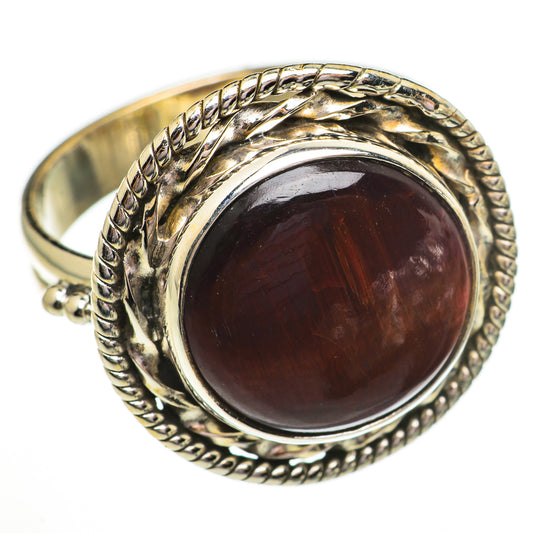 Red Tiger Eye Rings handcrafted by Ana Silver Co - RING70701