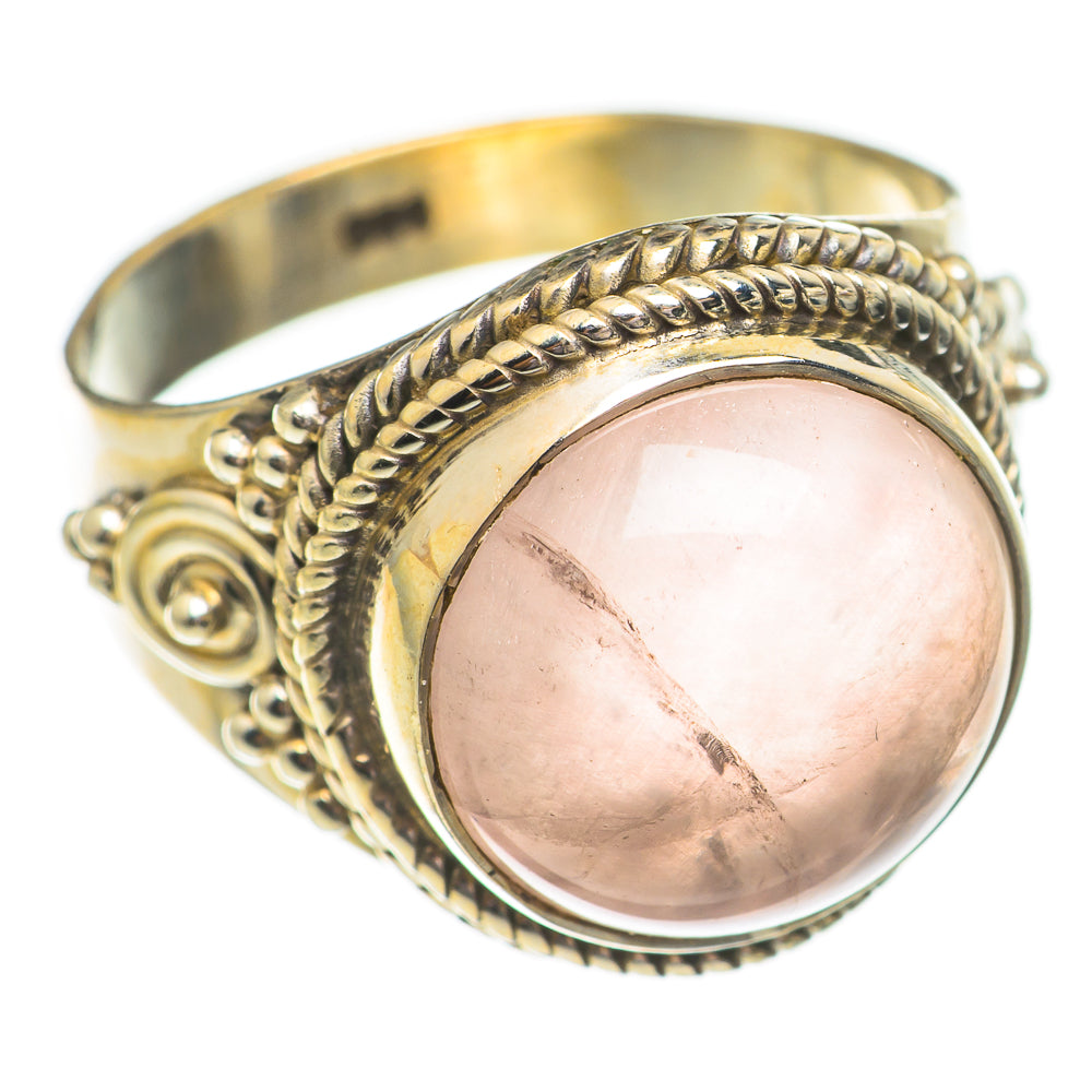 Rose Quartz Rings handcrafted by Ana Silver Co - RING70709