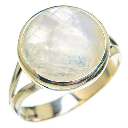 Rainbow Moonstone Rings handcrafted by Ana Silver Co - RING70717