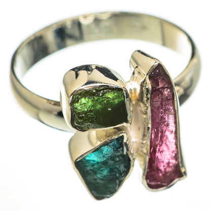 Green Tourmaline Rings handcrafted by Ana Silver Co - RING70719