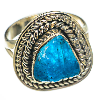Blue Fluorite Rings handcrafted by Ana Silver Co - RING70727