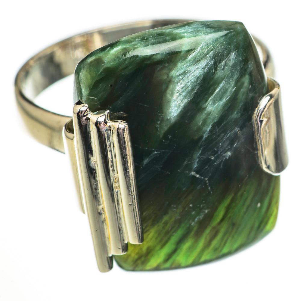 Seraphinite Rings handcrafted by Ana Silver Co - RING70729
