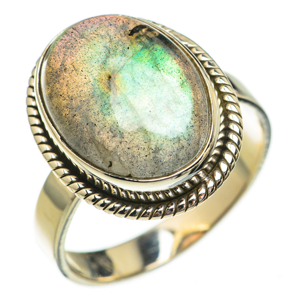 Labradorite Rings handcrafted by Ana Silver Co - RING70730