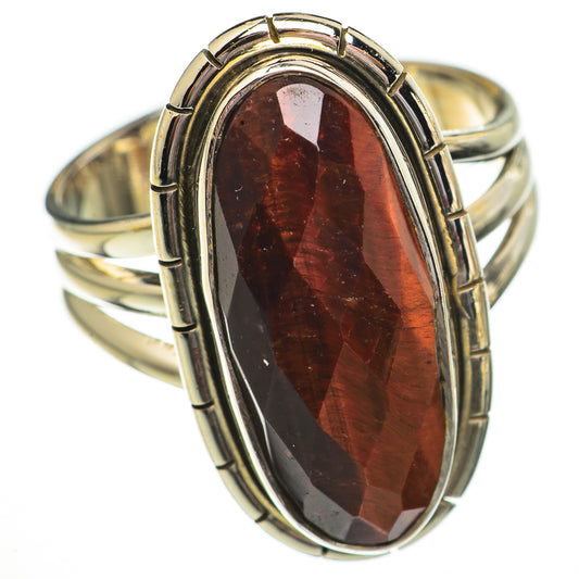 Red Tiger Eye Rings handcrafted by Ana Silver Co - RING70735