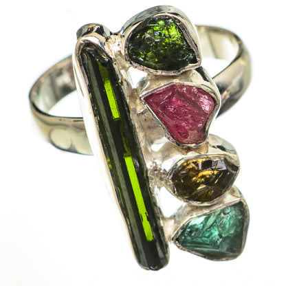 Green Tourmaline Rings handcrafted by Ana Silver Co - RING70755