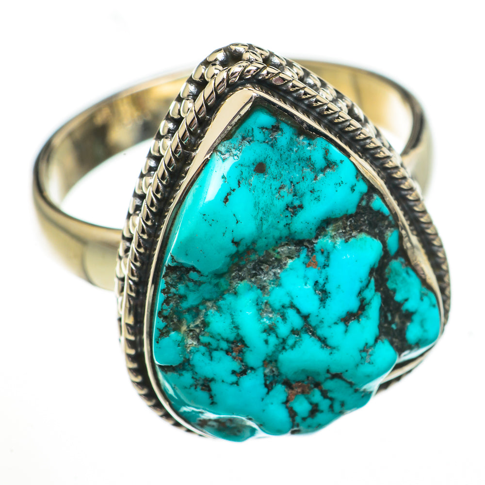 Tibetan Turquoise Rings handcrafted by Ana Silver Co - RING70761