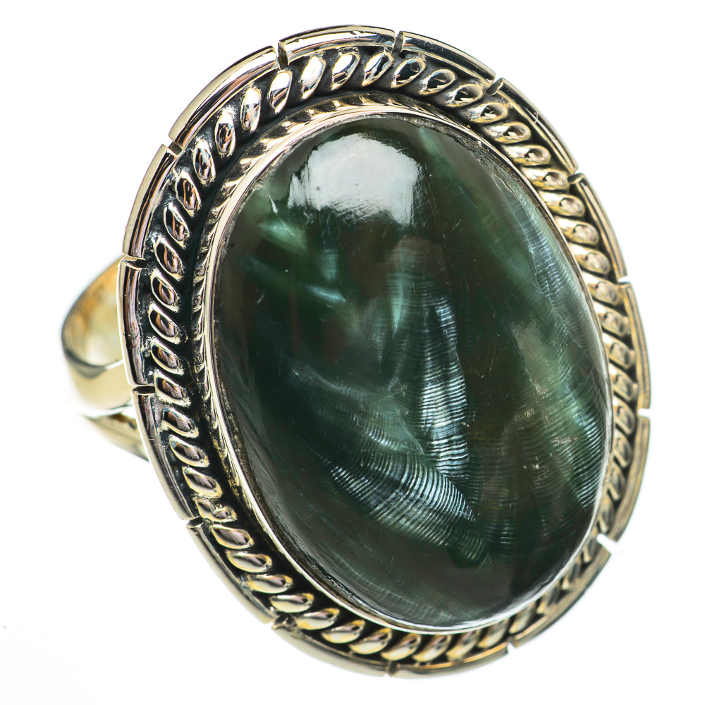 Seraphinite Rings handcrafted by Ana Silver Co - RING70765