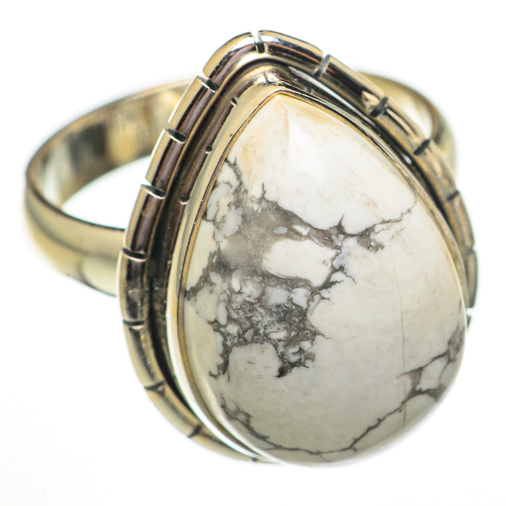 Howlite Rings handcrafted by Ana Silver Co - RING70788