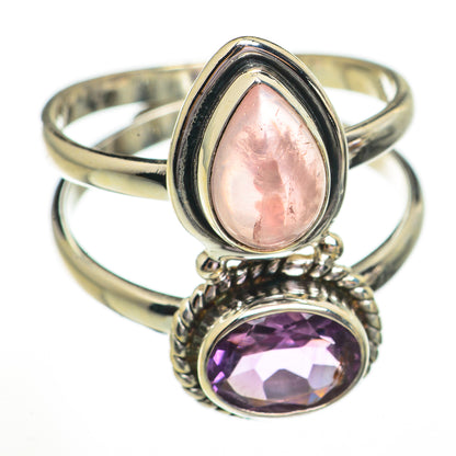 Rose Quartz Rings handcrafted by Ana Silver Co - RING70792