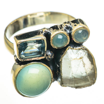 Aqua Chalcedony Rings handcrafted by Ana Silver Co - RING70796