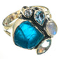 Blue Fluorite Rings handcrafted by Ana Silver Co - RING70797