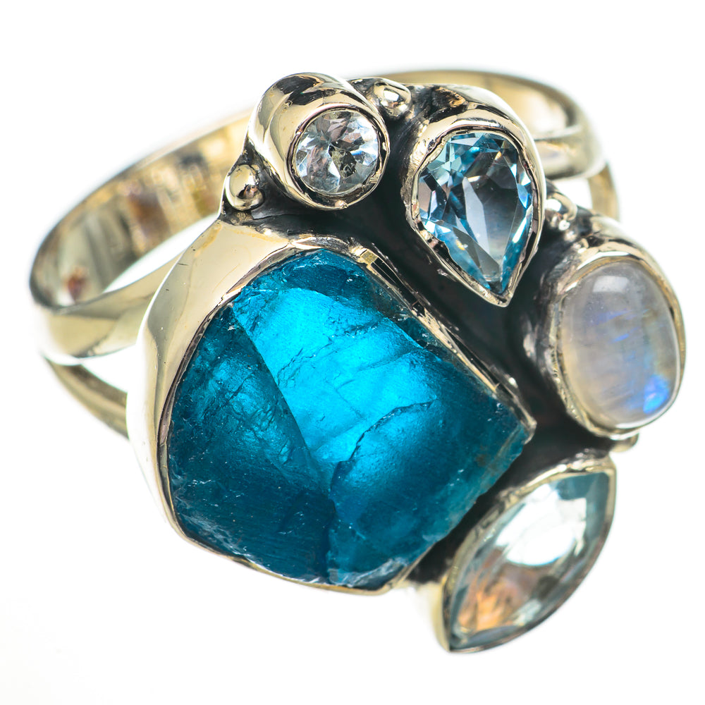 Blue Fluorite Rings handcrafted by Ana Silver Co - RING70797