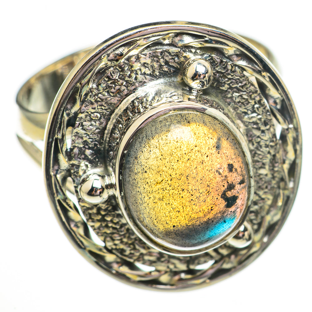 Labradorite Rings handcrafted by Ana Silver Co - RING70798 - Photo 2