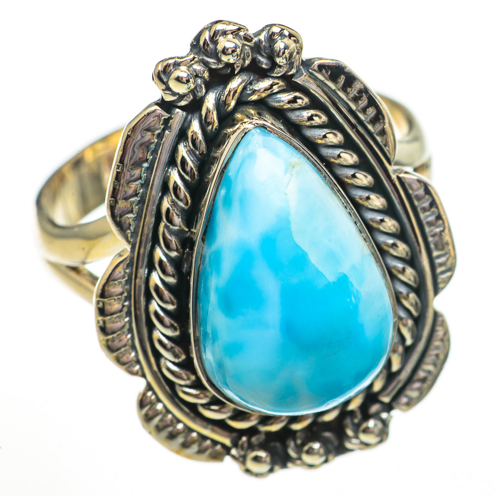 Larimar Rings handcrafted by Ana Silver Co - RING70799