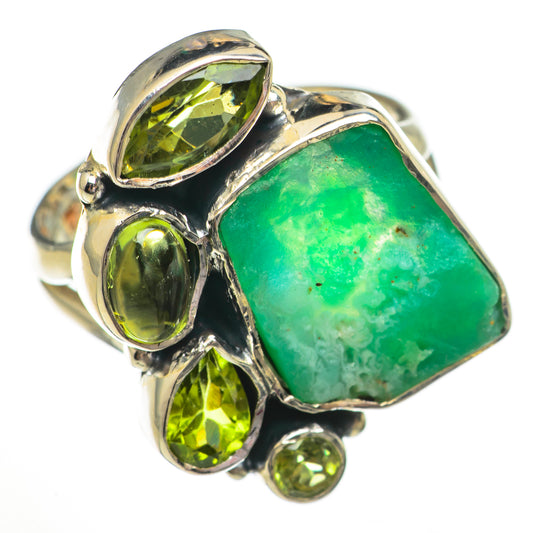 Chrysoprase Rings handcrafted by Ana Silver Co - RING70804