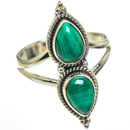 Malachite Rings handcrafted by Ana Silver Co - RING70805
