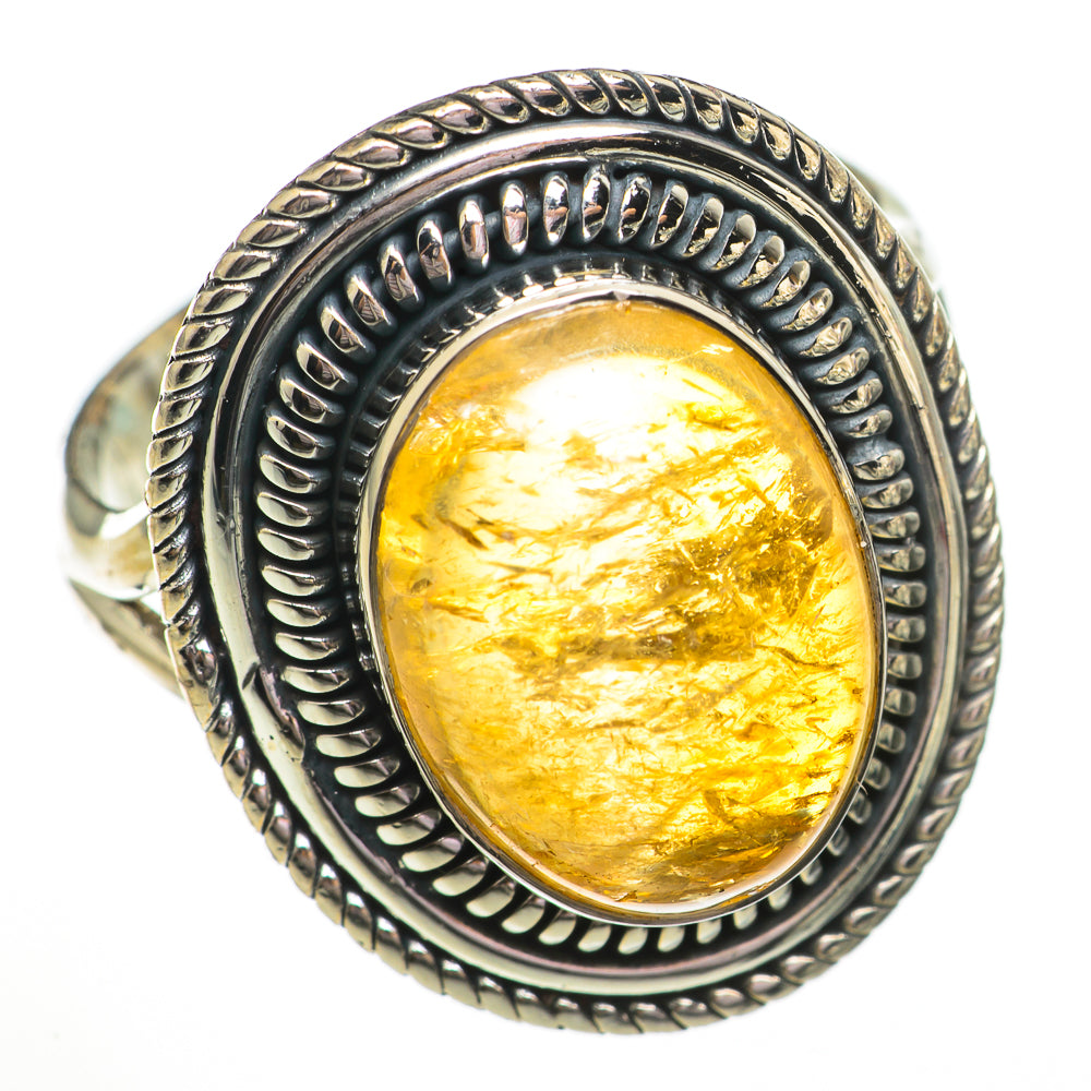 Rutilated Quartz Rings handcrafted by Ana Silver Co - RING70811