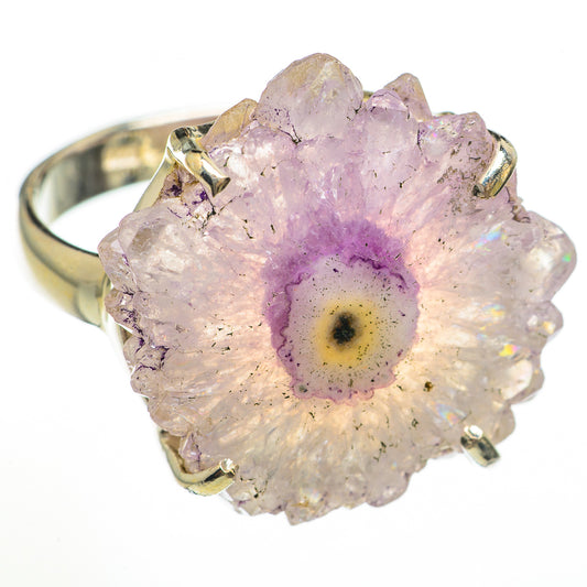 Amethyst Crystal Rings handcrafted by Ana Silver Co - RING70817