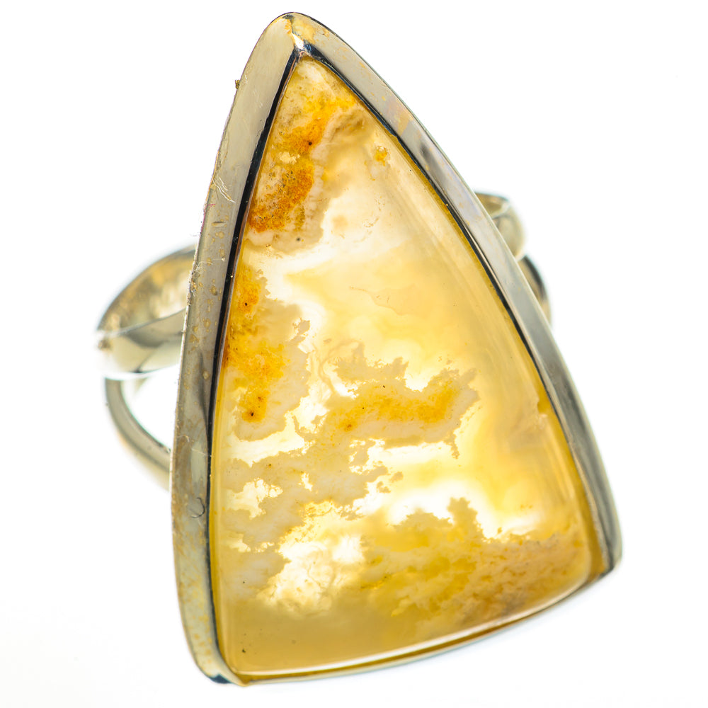 Plume Agate Rings handcrafted by Ana Silver Co - RING70825