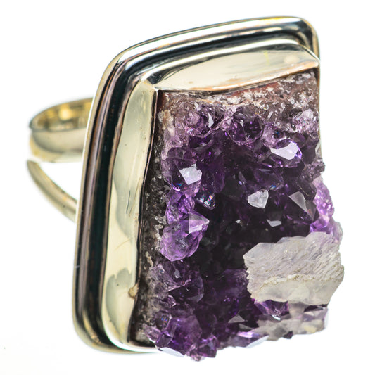 Amethyst Crystal Rings handcrafted by Ana Silver Co - RING70830