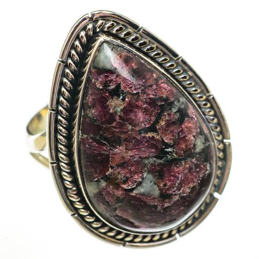 Russian Eudialyte Rings handcrafted by Ana Silver Co - RING70833