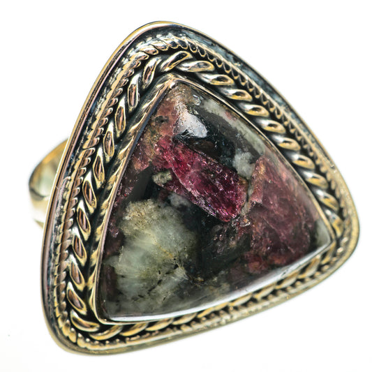 Russian Eudialyte Rings handcrafted by Ana Silver Co - RING70834