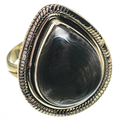 Psilomelane Rings handcrafted by Ana Silver Co - RING70837 - Photo 2
