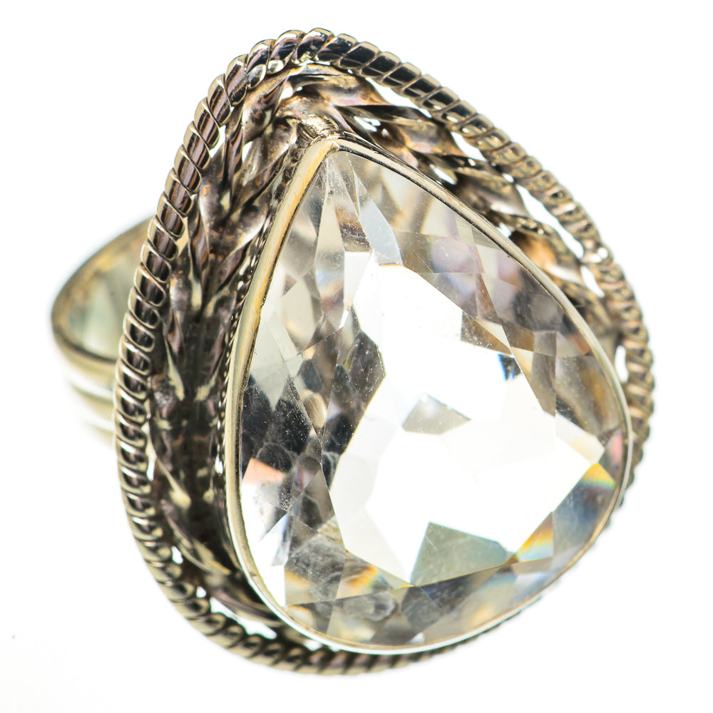 White Quartz Rings handcrafted by Ana Silver Co - RING70840