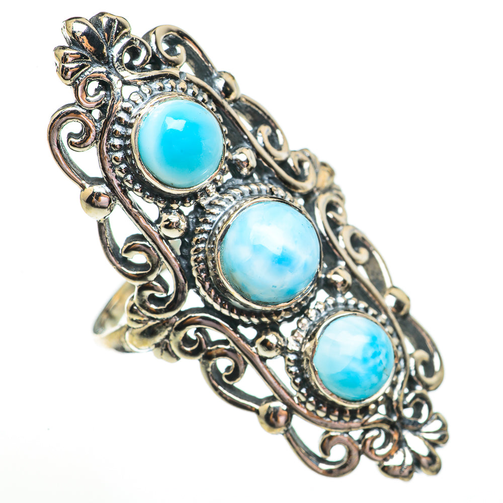 Larimar Rings handcrafted by Ana Silver Co - RING70850