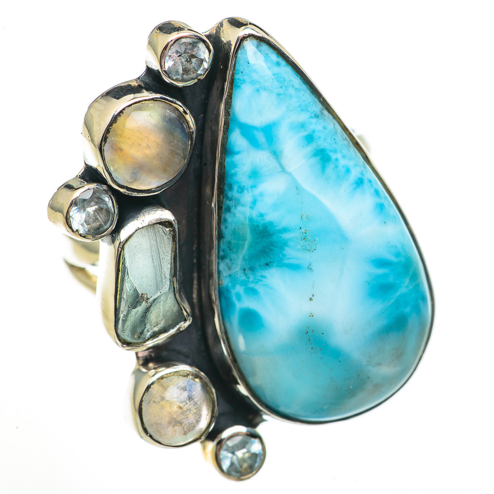 Larimar Rings handcrafted by Ana Silver Co - RING70856