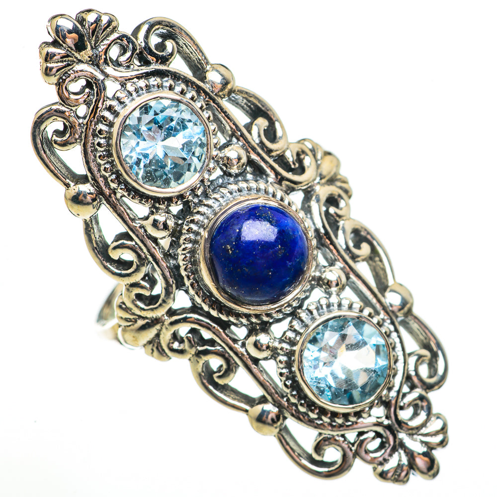 Lapis Lazuli Rings handcrafted by Ana Silver Co - RING70857