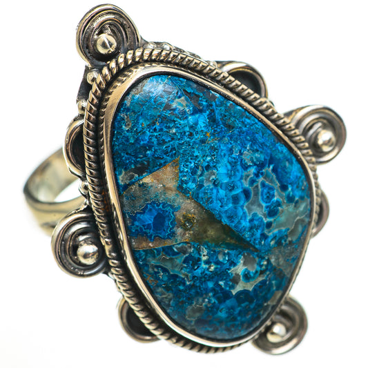 Chrysocolla In Quartz Rings handcrafted by Ana Silver Co - RING70858