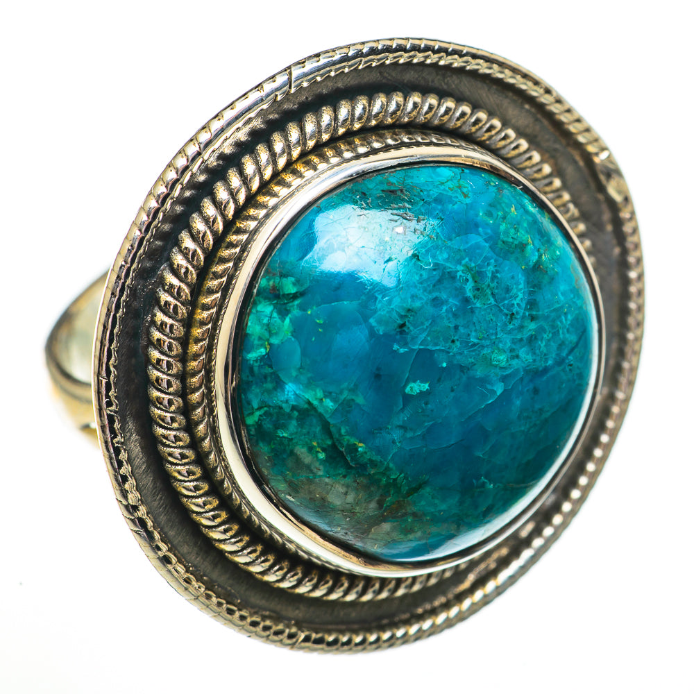 Chrysocolla Rings handcrafted by Ana Silver Co - RING70859