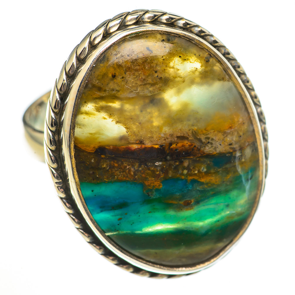 Peruvian Opal Rings handcrafted by Ana Silver Co - RING70862