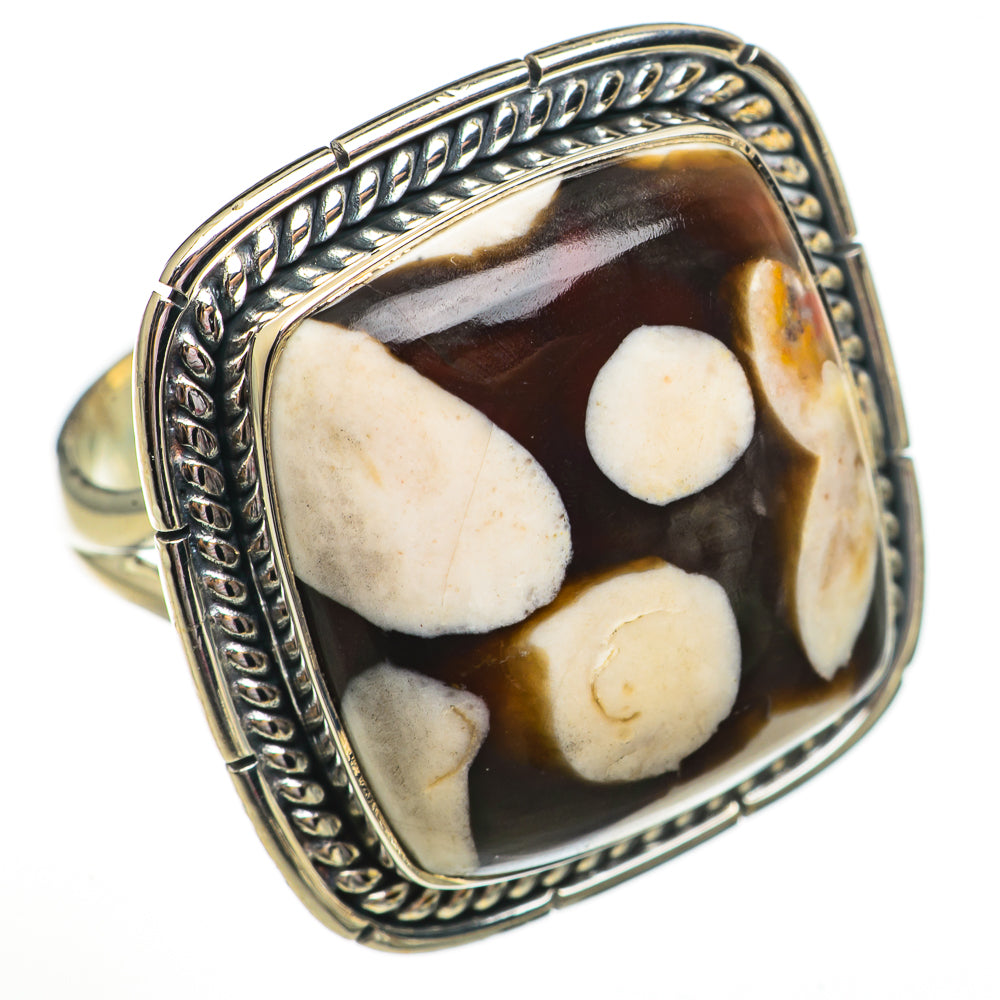 Peanut Wood Jasper Rings handcrafted by Ana Silver Co - RING70867