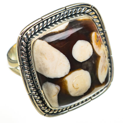 Peanut Wood Jasper Rings handcrafted by Ana Silver Co - RING70867
