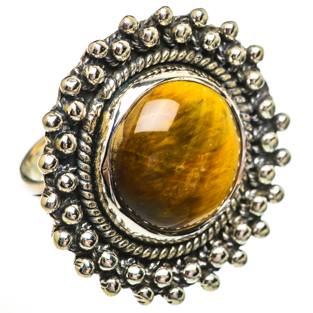 Tiger Eye Rings handcrafted by Ana Silver Co - RING70868