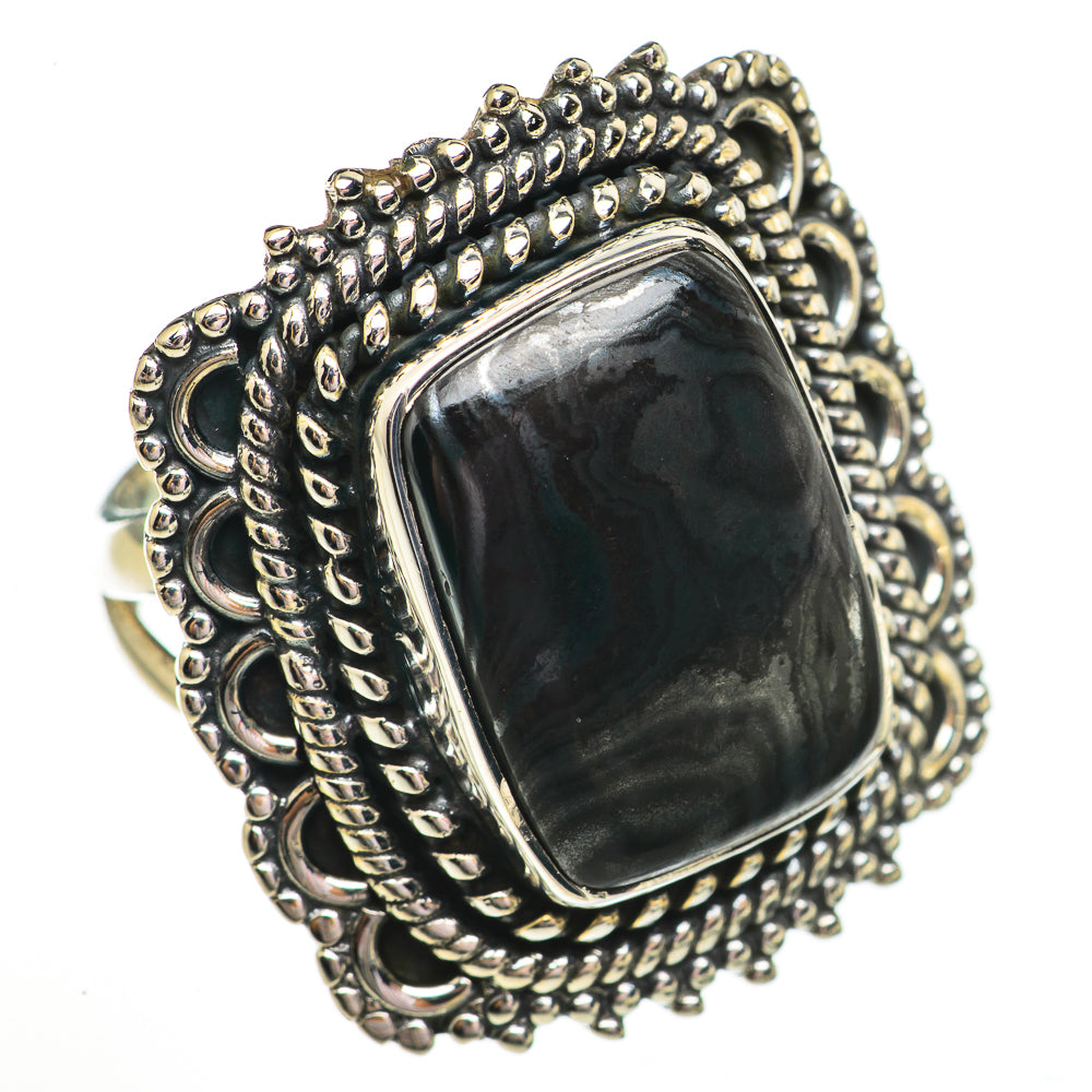 Psilomelane Rings handcrafted by Ana Silver Co - RING70875 - Photo 2