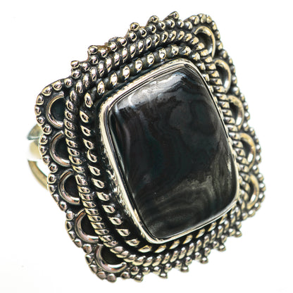 Psilomelane Rings handcrafted by Ana Silver Co - RING70875 - Photo 2