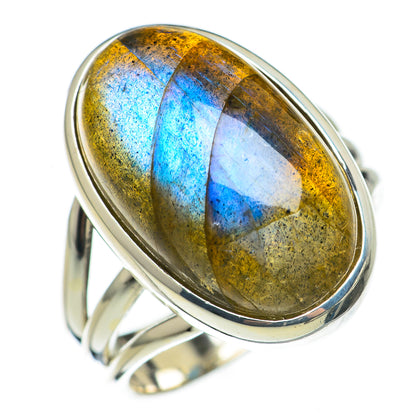 Labradorite Rings handcrafted by Ana Silver Co - RING70887