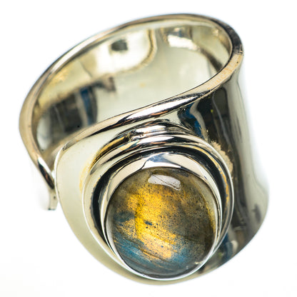 Labradorite Rings handcrafted by Ana Silver Co - RING70889