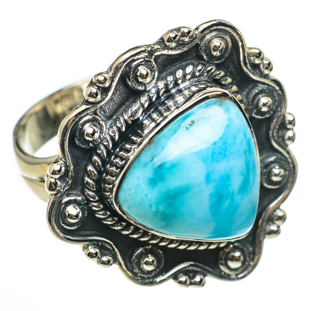 Larimar Rings handcrafted by Ana Silver Co - RING70890