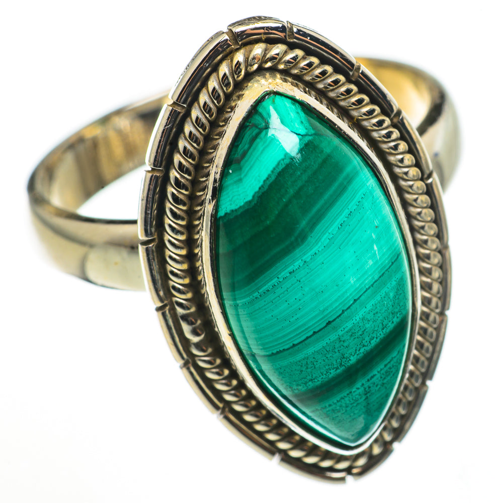 Malachite Rings handcrafted by Ana Silver Co - RING70893