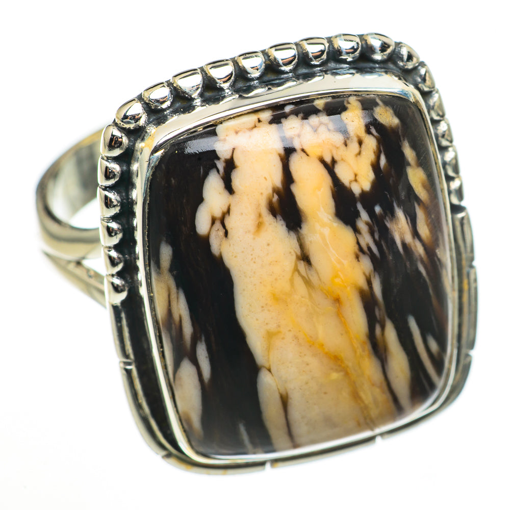 Peanut Wood Jasper Rings handcrafted by Ana Silver Co - RING70897